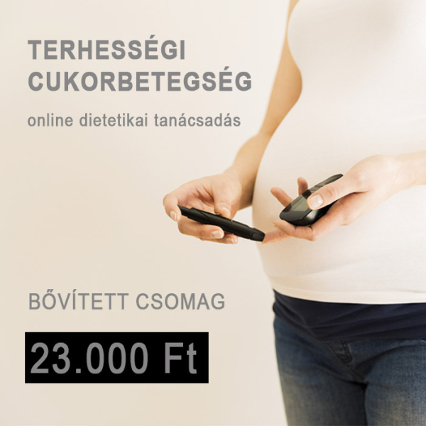 terhességi cukorbetegség online dietetikai tanácsadás bővített csomag KN-1002